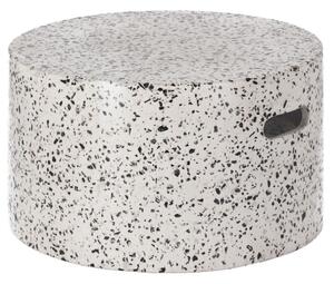 Fehér cement dohányzóasztal Kave Home Jenell 52 cm