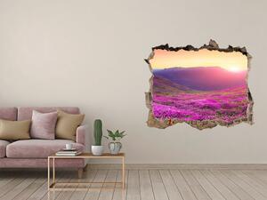 3d-s lyuk vizuális effektusok matrica Rózsaszín domb