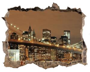 3d-s lyuk vizuális effektusok matrica Manhattan new york city