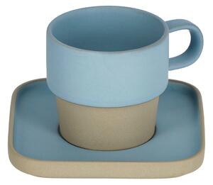 Kék porcelán csésze és csészealj Kave Home Midori 180 ml