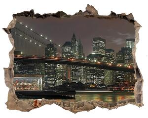 3d-s lyuk vizuális effektusok matrica New york éjjel