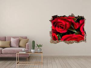 3d-s lyuk vizuális effektusok matrica Vörös rózsák