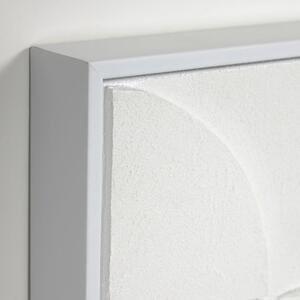 Két fehér festményből álló készlet Kave Home Brunella 42 x 32 cm