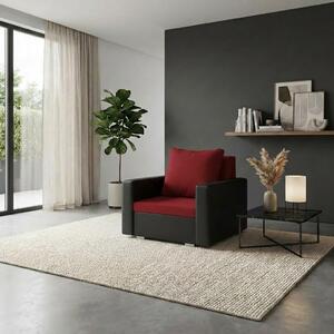 1 személyes fotel alvási funkcióval EKO Piros/fekete