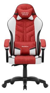 Gamer szék, forgó, ergonómikus, piros
