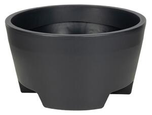 Vaso Ercolino műanyag növénytartó antracit 80x44cm