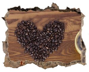 3d-s lyuk vizuális effektusok matrica Szeretem a kávét