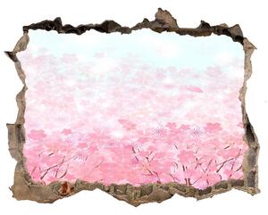 3d-s lyuk vizuális effektusok matrica Cseresznye virágok