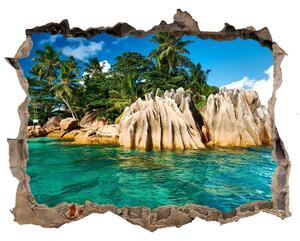 3d-s lyuk vizuális effektusok matrica Trópusi sziget