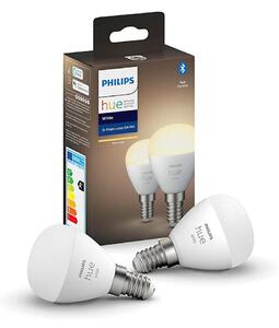 Philips KÉSZLET 2x LED Dimmelhető izzó Philips Hue WHITE P45 E14/5,5W/230V 2700K P3941