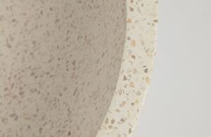 Fehér kerek terrazzo munkalap mosogató Kave Home Kuveni 40 cm