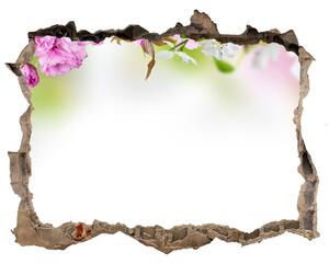 3d-s lyuk vizuális effektusok matrica Tavaszi virágok