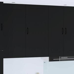 VidaXL Konyhaszekrény Fekete 50 x 31 x 100 cm Faanyag