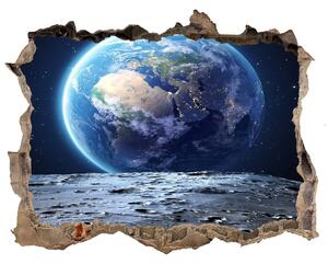 3d-s lyuk vizuális effektusok matrica Föld bolygó