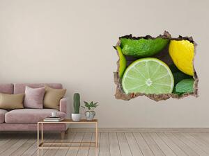 3d-s lyuk vizuális effektusok matrica Lime és citrom