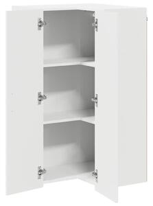 VidaXL Konyhaszekrény Magas Fényű Fehér 57 x 57 x 100 cm Faanyag