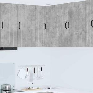 VidaXL Konyhaszekrény Beton Szürke 57 x 57 x 80 cm Faanyag