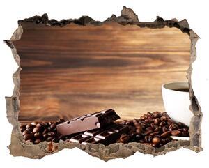 3d-s lyuk vizuális effektusok matrica Kávé és csokoládé