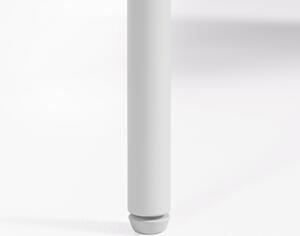 Fehér kőris komód Kave Home Marielle 107 x 140 cm fém talppal