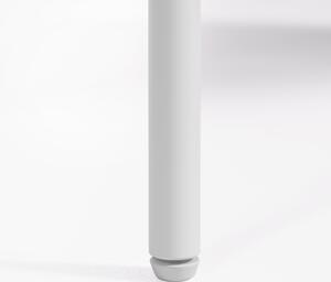 Fehér kőris komód Kave Home Marielle 116 x 76 cm fém talppal