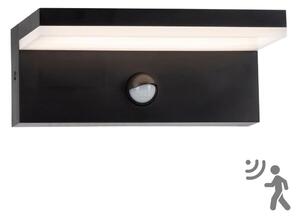 Polux LED Kültéri fali lámpa érzékelővel TESA LED/10W/230V IP54 fekete SA1928