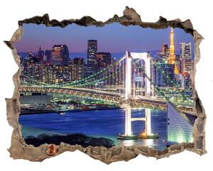 3d-s lyuk vizuális effektusok matrica Bridge tokióban
