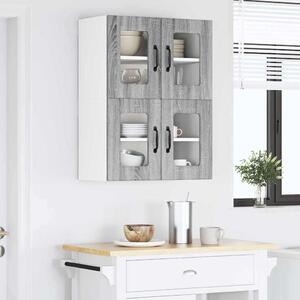 VidaXL Konyhaszekrény 2 pcs Szürke Sonoma 60 x 31 x 40 cm Faanyag