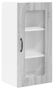 VidaXL Fali konyhaszekrény 2 pcs Szürke Sonoma 40 x 31 x 80 cm Faanyag
