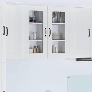 VidaXL Fali konyhaszekrény 2 pcs Magas Fényű Fehér 40 x 31 x 80 cm