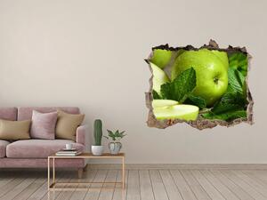 3d-s lyuk vizuális effektusok matrica Zöld alma