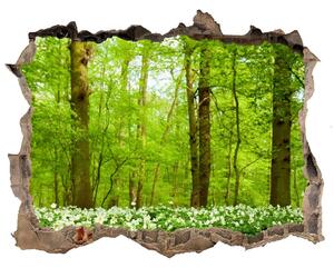 3d-s lyuk vizuális effektusok matrica Virágok az erdőben