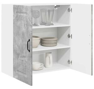 VidaXL Fali konyhaszekrény Beton Szürke 80 x 31 x 80 cm Faanyag