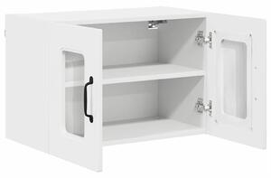 VidaXL Mosogatógép panel Kalmar 2 db Magas Fényű Fehér Szerelt Fa