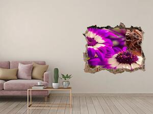 3d-s lyuk vizuális effektusok matrica Pillangó a virágon