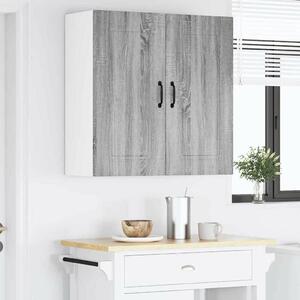 VidaXL Fali konyhaszekrény Szürke Sonoma 80 x 31 x 80 cm Faanyag