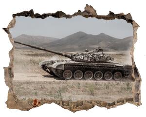 3d-s lyuk vizuális effektusok matrica Tank a sivatagban