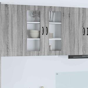 VidaXL Mosogatógép panel Kalmar Szürke Sonoma 80 x 31 x 80 cm Faanyag