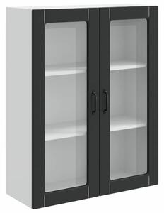 VidaXL Mosogatógép panel Kalmar Fekete 80 x 31 x 100 cm Faanyag