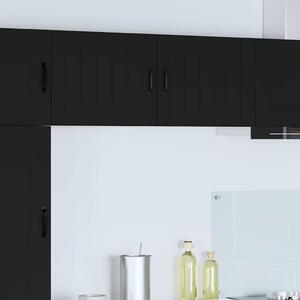 VidaXL Konyhaszekrény 2 pcs Fekete 50 x 31 x 40 cm Faanyag