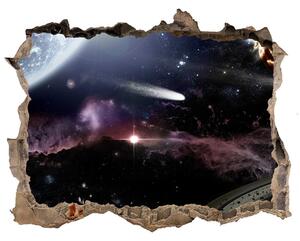 3d lyuk fal dekoráció Galaktika