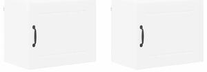 VidaXL Fali konyhaszekrény 2 pcs Fehér 50 x 31 x 40 cm Faanyag