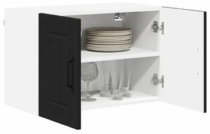 VidaXL Konyhaszekrény 2 pcs Fekete 60 x 31 x 40 cm Faanyag