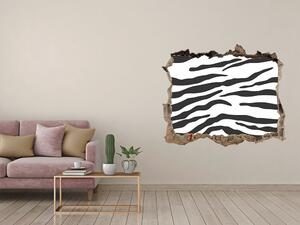 3d lyuk fal dekoráció Zebra háttér