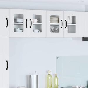 VidaXL Konyhaszekrény 2 pcs Magas Fényű Fehér 60 x 31 x 40 cm Faanyag