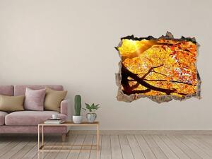 3d lyuk fal dekoráció Korona őszi fák