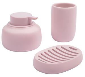 Rózsaszín műanyag fogkefe állvány Kave Home Chia
