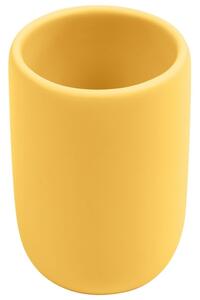 Sárga műanyag fogkefe állvány Kave Home Chia