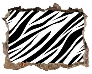 3d lyuk fal dekoráció Zebra háttér
