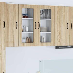 VidaXL Konyhaszekrény 2 pcs Sonoma tölgy 40 x 31 x 80 cm Faanyag