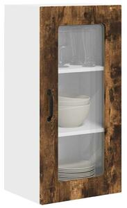 VidaXL Fali konyhaszekrény 2 pcs Füstölt tölgy 40 x 31 x 80 cm Faanyag